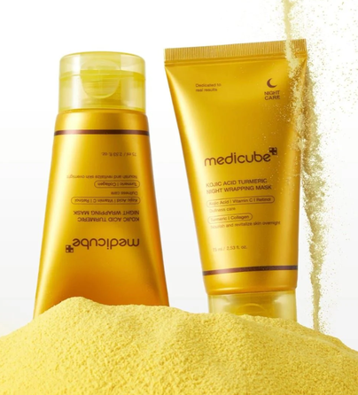 MEDICUBE Kojic Acid Turmeric Night Wrapping facial mask, 75 ml