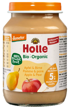 HOLLE Apple and pear puree, 190 g