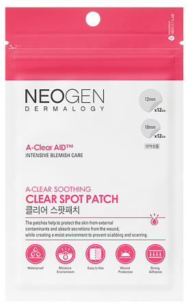 NEOGEN Dermalogy A-Clear Soothing Clear Spot Patch anti-inflammatory patches, 24 pcs.
