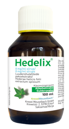HEDELIX 8 mg/ml syrup, 100 ml