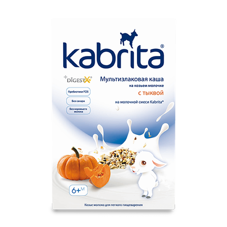 KABRITA With pumpkin multi grain porridge, 180 g