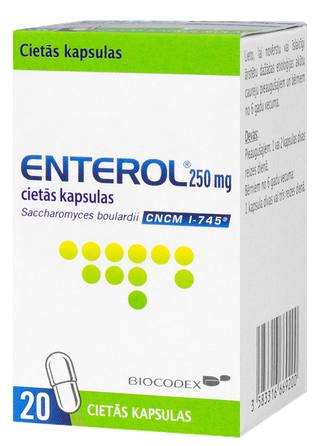 ENTEROL 250 мг твердые капсулы, 20 шт.