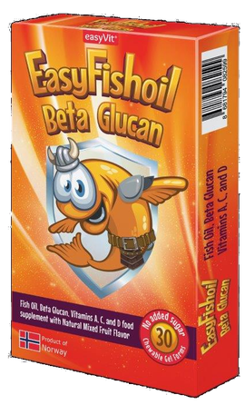 EASY FISHOIL Beta Glucan Fish oil jelly candies, 30 pcs.