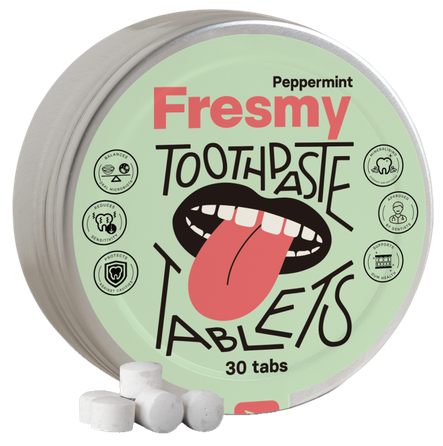 FRESMY Peppermint Toothpaste таблетки, 30 шт.