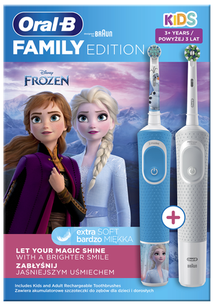 ORAL-B Family Pack Frozen Elektriskās Zobu Birstes komplekts, 1 gab.