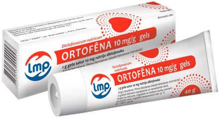 ORTOFĒNA 10 mg/g gels, 40 g