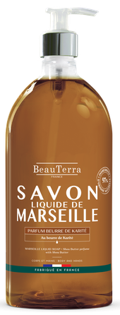 BEAUTERRA Marseille Shea Butter liquid soap, 1000 ml