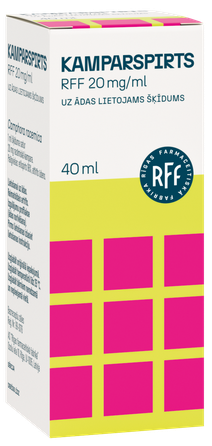 RFF Kamparspirts 20 mg/ml šķīdums, 40 ml
