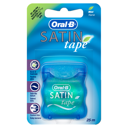 ORAL-B Satin Floss 25 m zobu diegs, 1 gab.