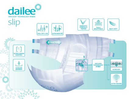 DAILEE Slip Plus M diapers, 28 pcs.