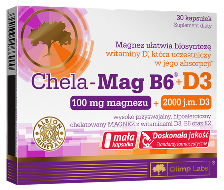 OLIMP LABS Chela Mag B6 +D3 капсулы, 30 шт.