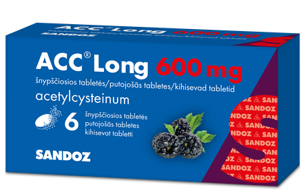 ACC LONG 600 mg effervescent tablets, 6 pcs.