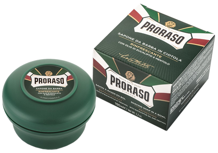 PRORASO Eucalyptus Oil and Menthol skūšanās ziepes, 150 ml