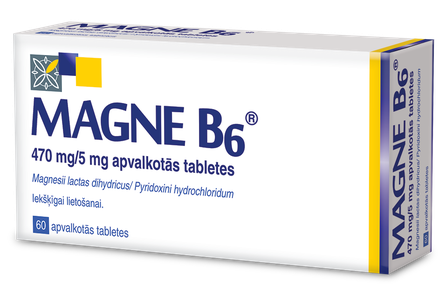 MAGNE B6 (Magnijs) 470 mg /5 mg таблетки, 60 шт.