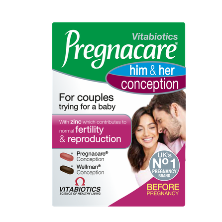 PREGNACARE   Him & Her Conception таблетки, 60 шт.