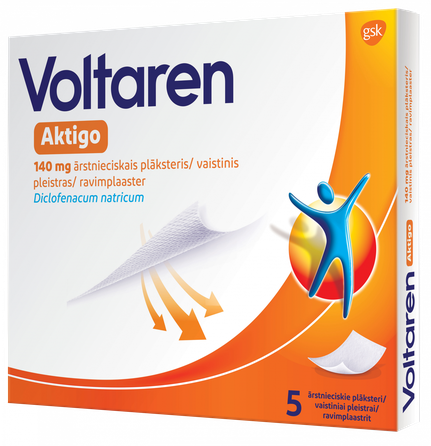VOLTAREN Aktigo 140 mg bandage, 5 pcs.