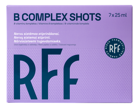 RFF B Complex Shots 25 мл бутылочки, 7 шт.