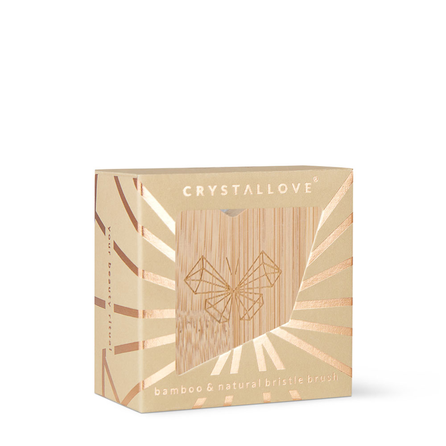 CRYSTALLOVE Butterfly Bamboo Travel Size щеточка для лица, 1 шт.