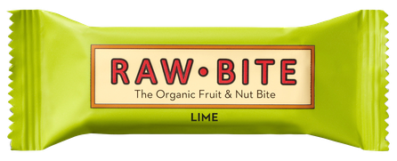 RAWBITE ar laimu, ekoloģisks batoniņš, 50 g