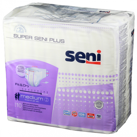 SENI Super Plus Medium diapers, 10 pcs.