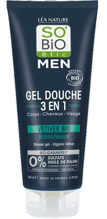 SO BIO ETIC Men Vetiver shower gel, 200 ml