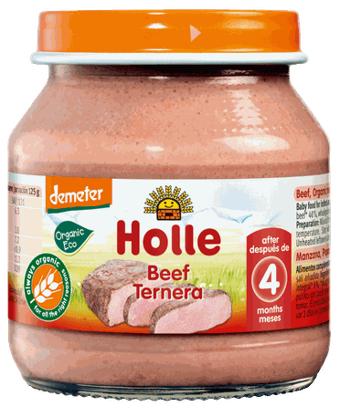 HOLLE from 4 mon. Beef puree, 125 g