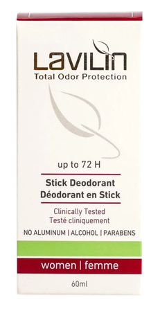 LAVILIN Total Odor Protection dezodorants, 60 ml