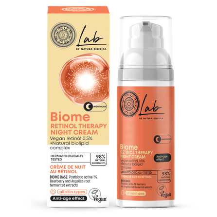 NATURA SIBERICA Lab Biome Retinol Therapy Night sejas krēms, 50 ml