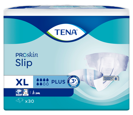 TENA Slip Plus Extra Large diapers, 30 pcs.