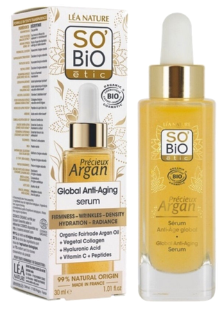 SO BIO ETIC Argan Global Anti-Aging serum, 30 ml