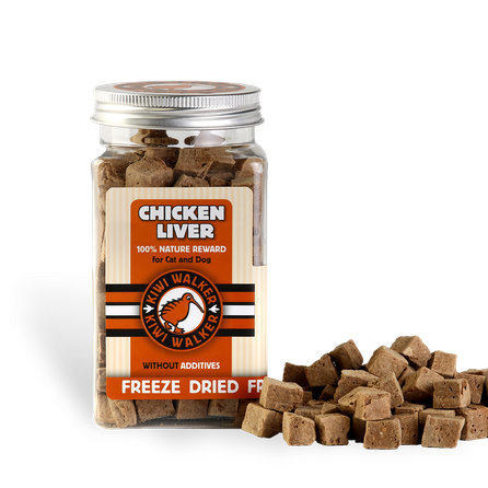 KIWI WALKER Chicken Liver, Freeze-dried treat, 115 g