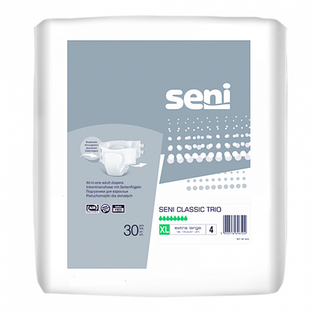SENI Classic Trio X-Large (130-170 cm) autiņbiksītes, 30 gab.