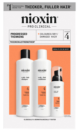 NIOXIN Hair Care System 4 Kit for Colored Hair with Progressed Thinning set, 1 pcs.
