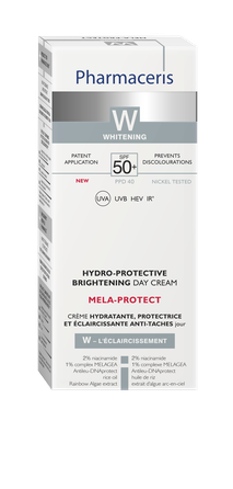 PHARMACERIS W Mela-Protect Spf 50+ Hydro-Protective Brightening face cream, 50 ml
