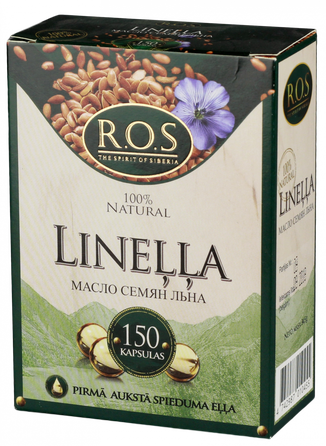 R.O.S. Lineļļas kapsulas, 150 gab.