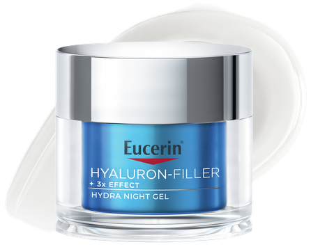 EUCERIN Hyaluron-Filler +3x Effect Mitrinošs Nakts sejas krēms, 50 ml