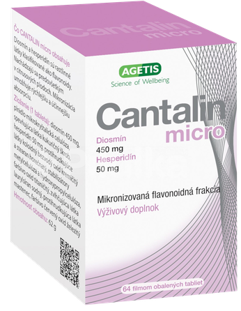 CANTALIN   Micro Diosmin 450 mg Hesperidin 50 mg pills, 64 pcs.