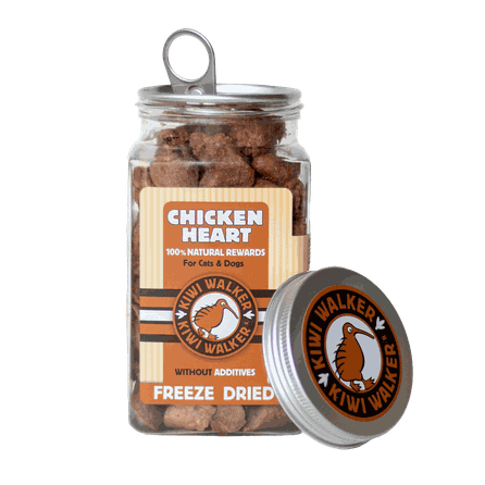 KIWI WALKER Chicken Hearts, Freeze-dried treat, 60 g