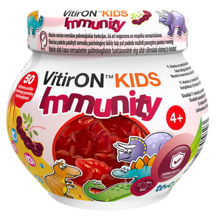 VITIRON Kids Immunity pastilas, 50 gab.