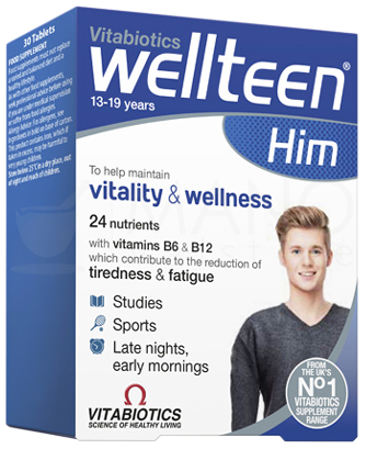 WELLTEEN  Him Vitality&Wellness tabletes, 30 gab.