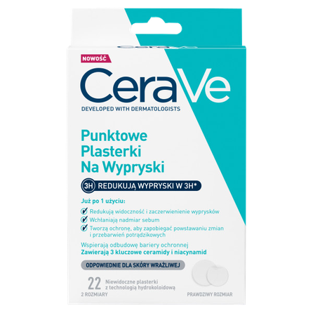 CERAVE Protective pimple clearing patch, 22 pcs.