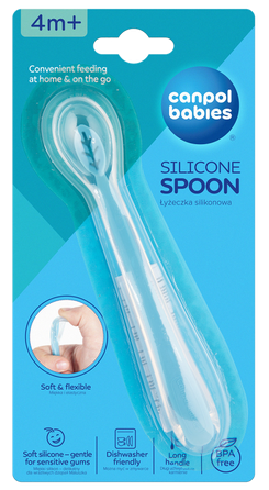 CANPOL BABIES Blue spoon, 1 pcs.