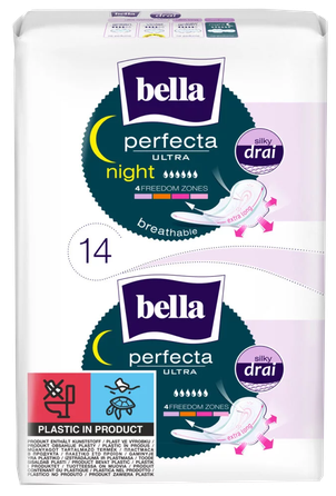 BELLA Perfecta Ultra Night higiēniskās paketes, 14 gab.