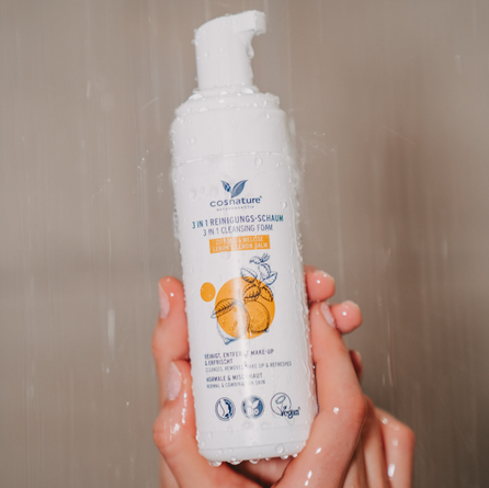 COSNATURE 3in1 Lemon and Melissa cleansing foam, 150 ml