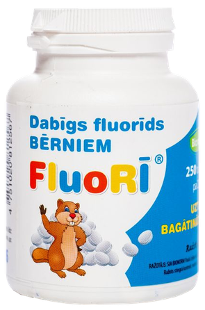 FLUORĪ 220 mg tabletes, 250 gab.