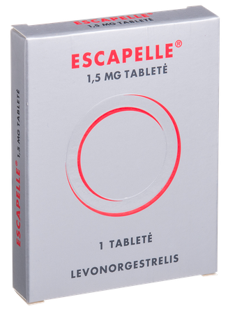 ESCAPELLE  1,5 mg pills, 1 pcs.