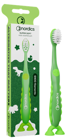 NORDICS Super Soft 2+ Green зубная щётка, 1 шт.