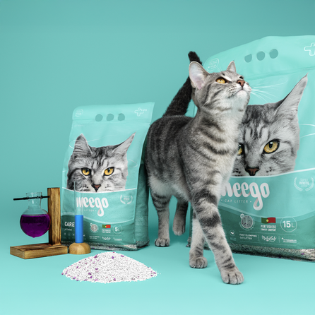 WEEGO Care+ цементирующий песок для кошек, 15 Л
