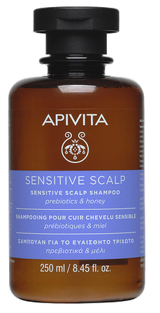 APIVITA Prebiotics & Honey šampūns, 250 ml
