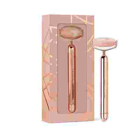 CRYSTALLOVE Vibrating Rose Quartz Roller роликовый  массажёр, 1 шт.